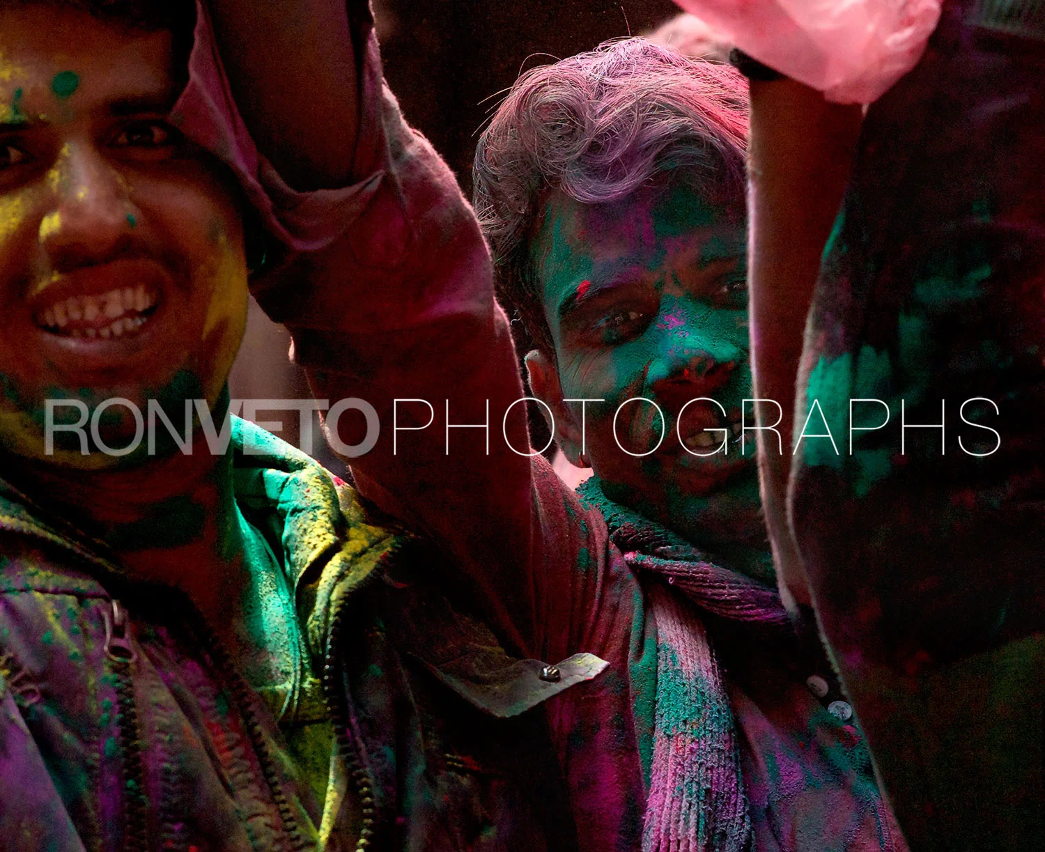 Celebrating Holi, Vrindavan, India