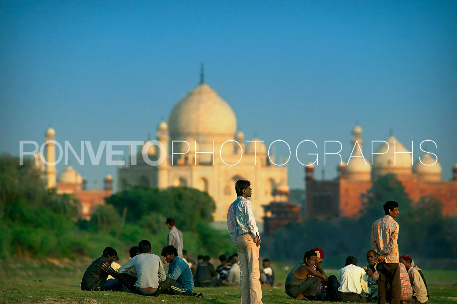 People at Taj, India