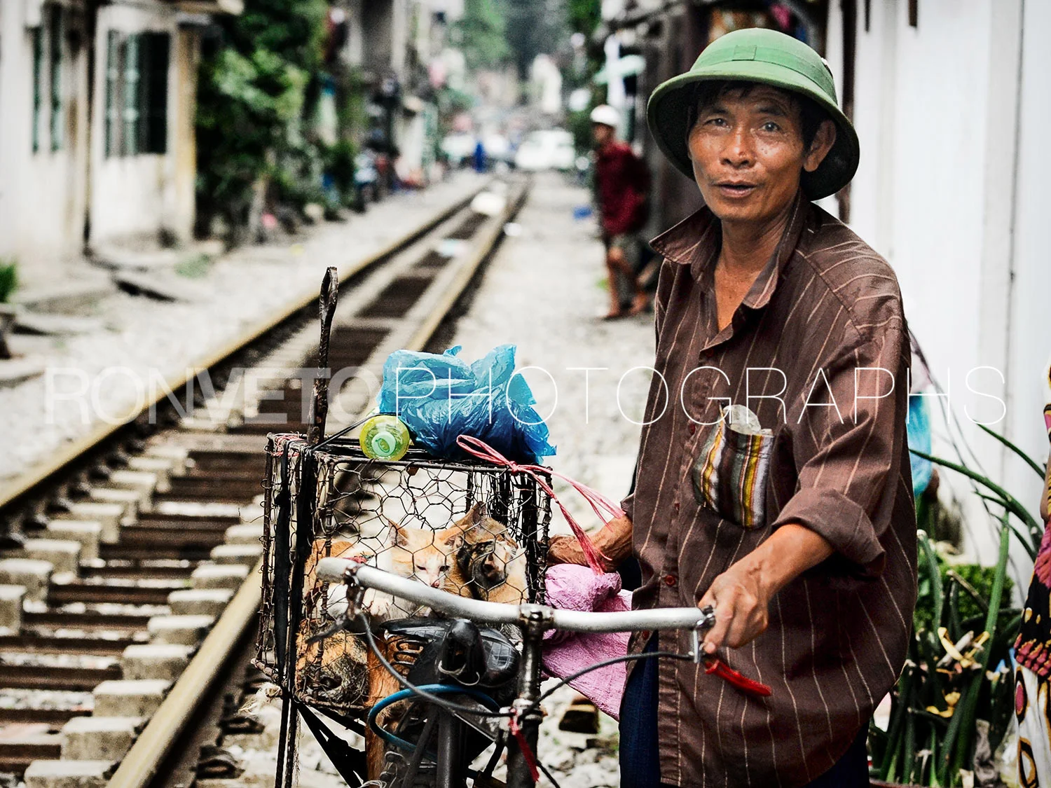 Cat salesman, Han-oi, North Vietnam