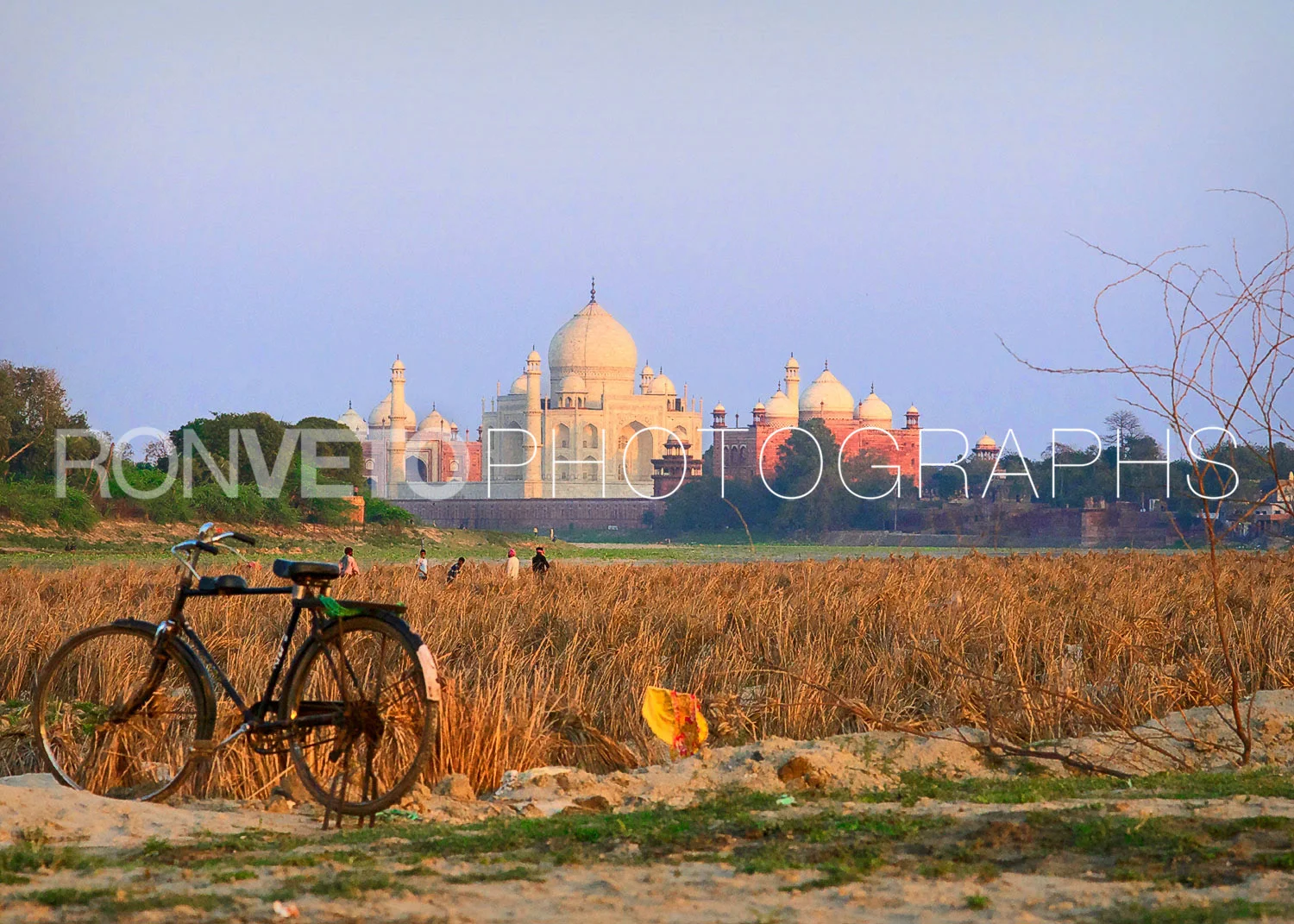 Bike near Taj Mahal, India