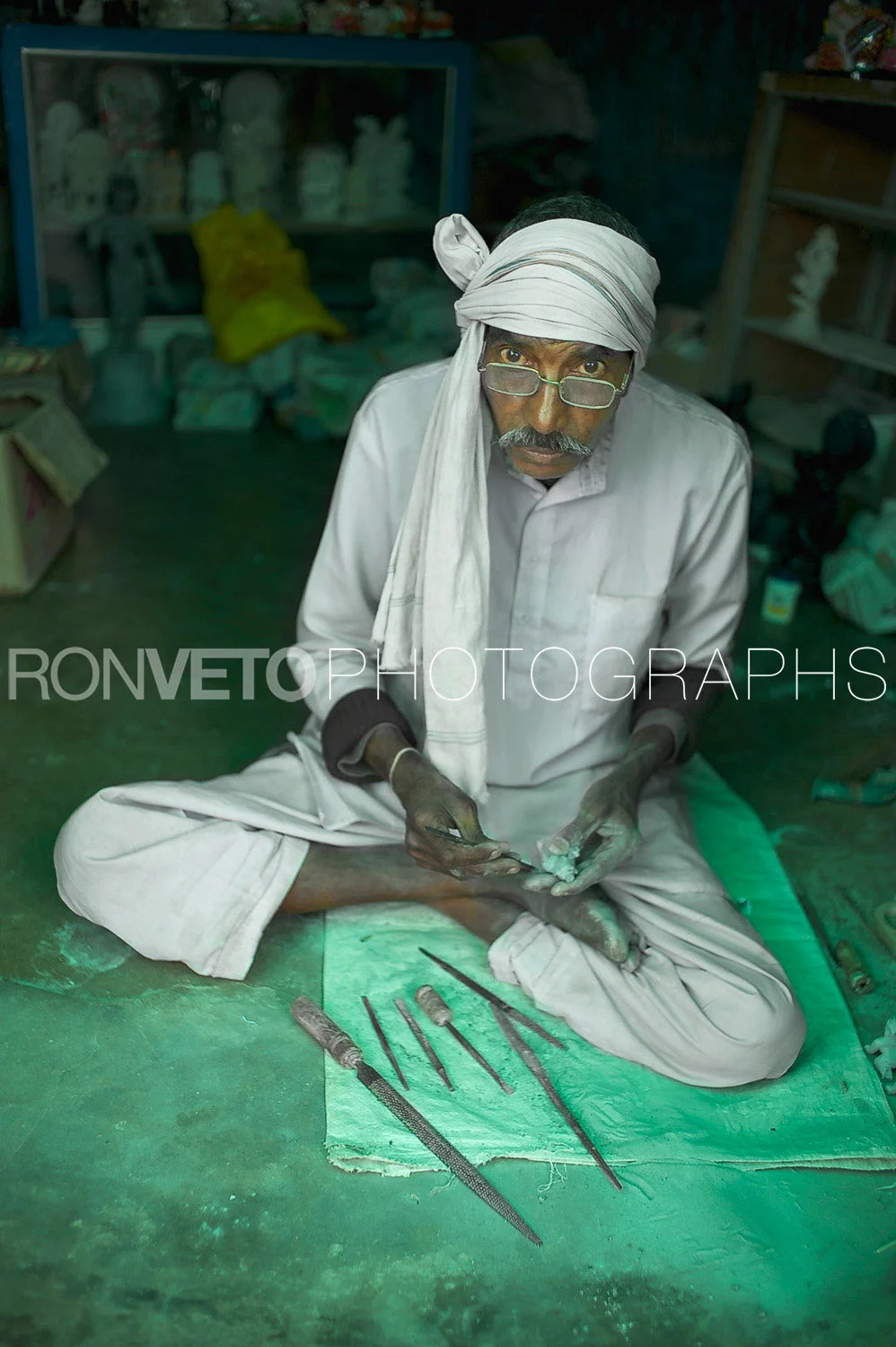 Temple carver, India