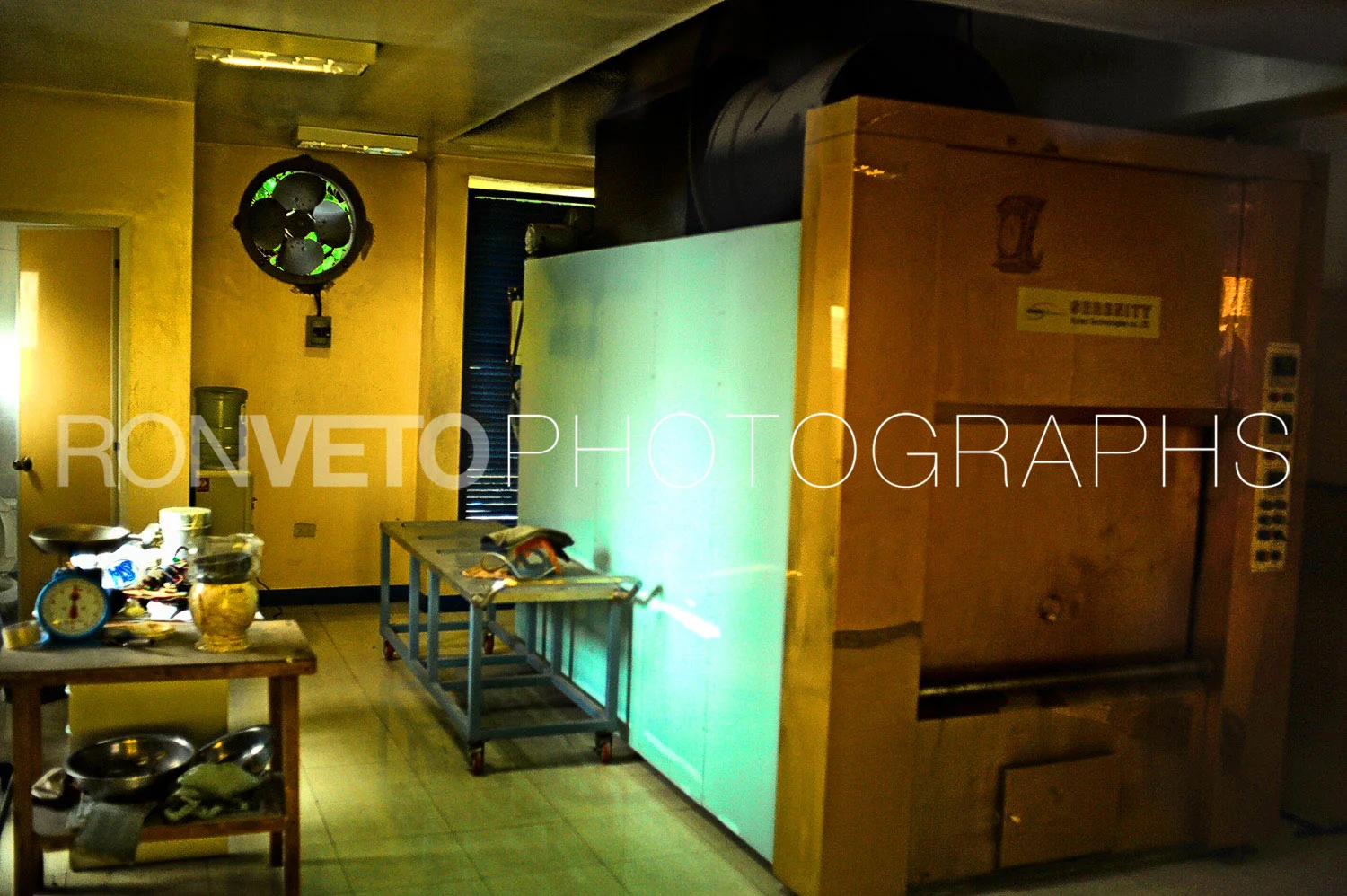 Inside the crematorium, Manila, Philippines