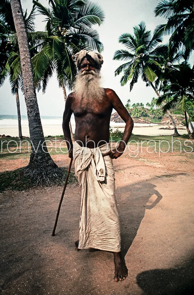 Proud man at Goa Beach, India