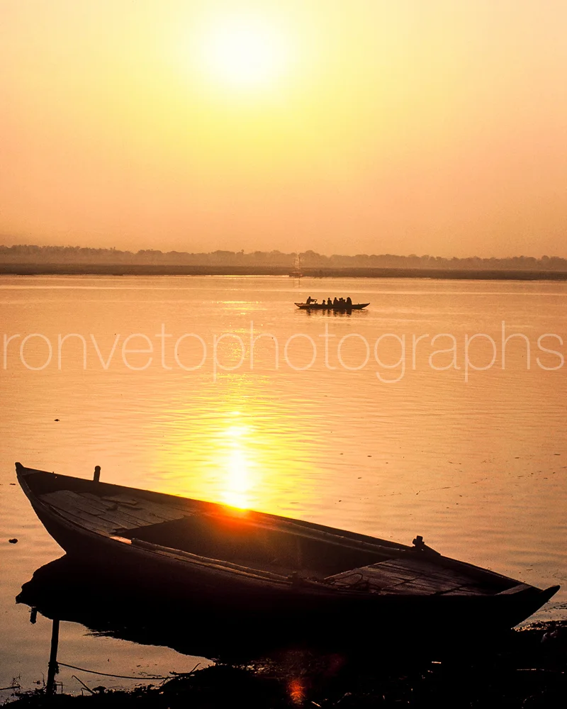 Early morning on the Ganges River, India