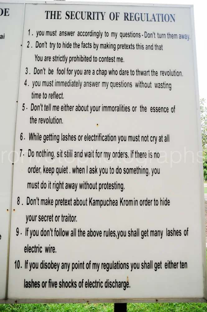 Rules to die by, Tol Sung Prison, Cambodia