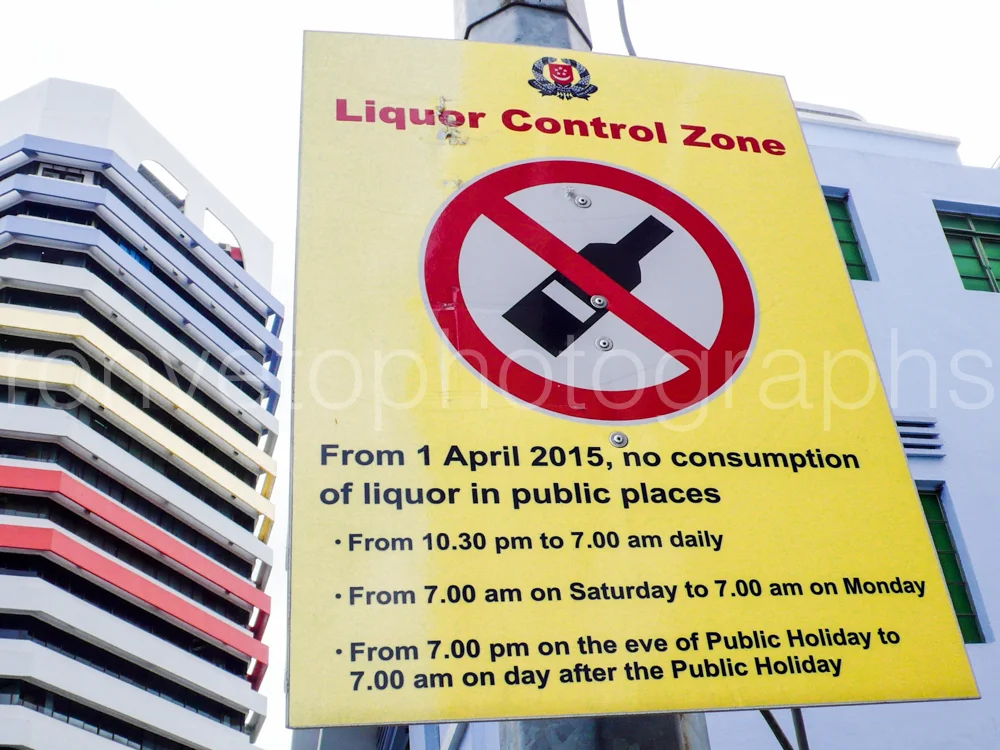 No drinking!, Singapore