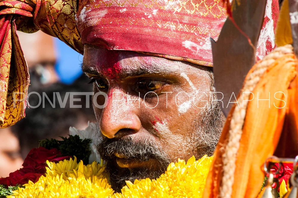 Thaipusam priest, Malaysia