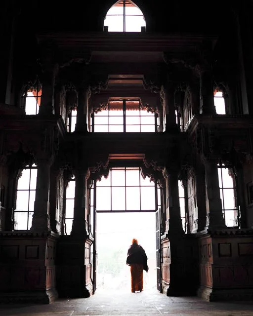 Temple silhouette-India