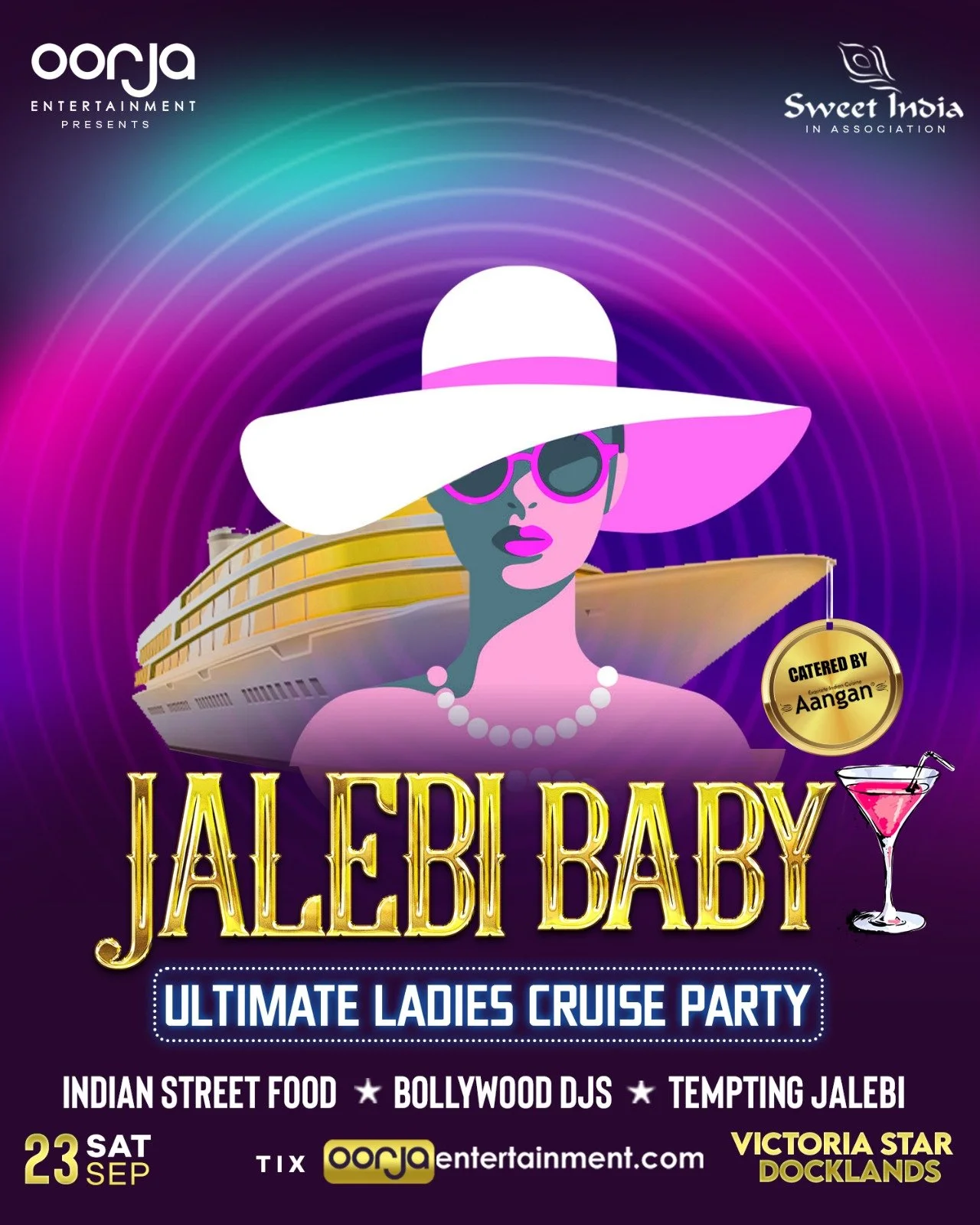 Jalebi Baby - A Ladies Cruise Party This 23 Sep @Docklands 