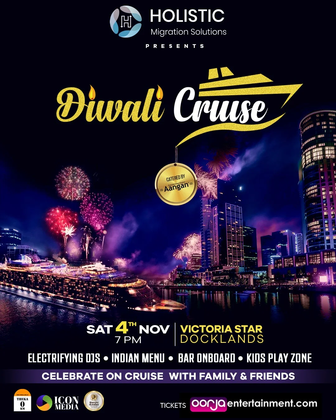 Diwali Cruise - 4 Nov @Docklands