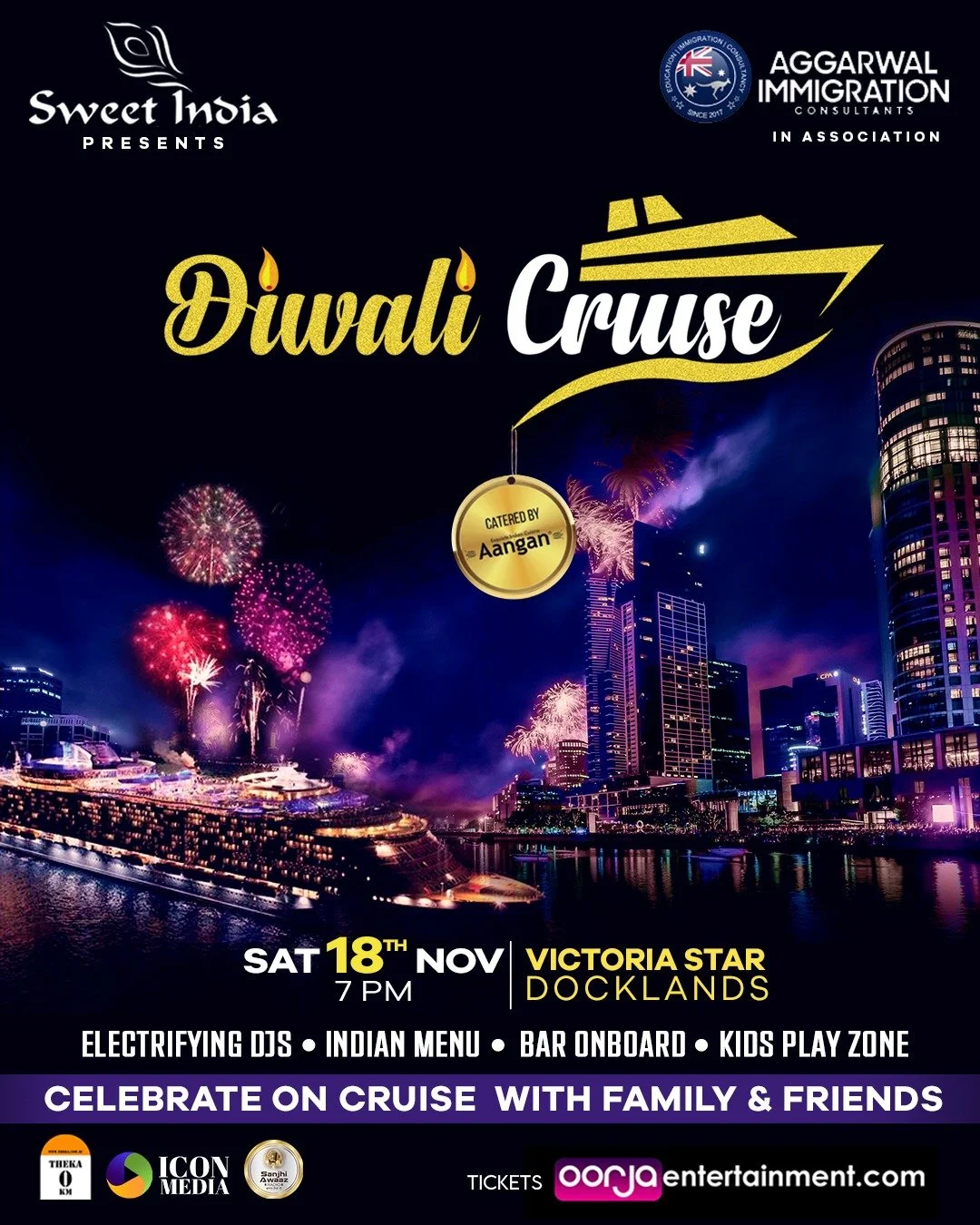 Diwali Cruise - 18 Nov @Docklands 