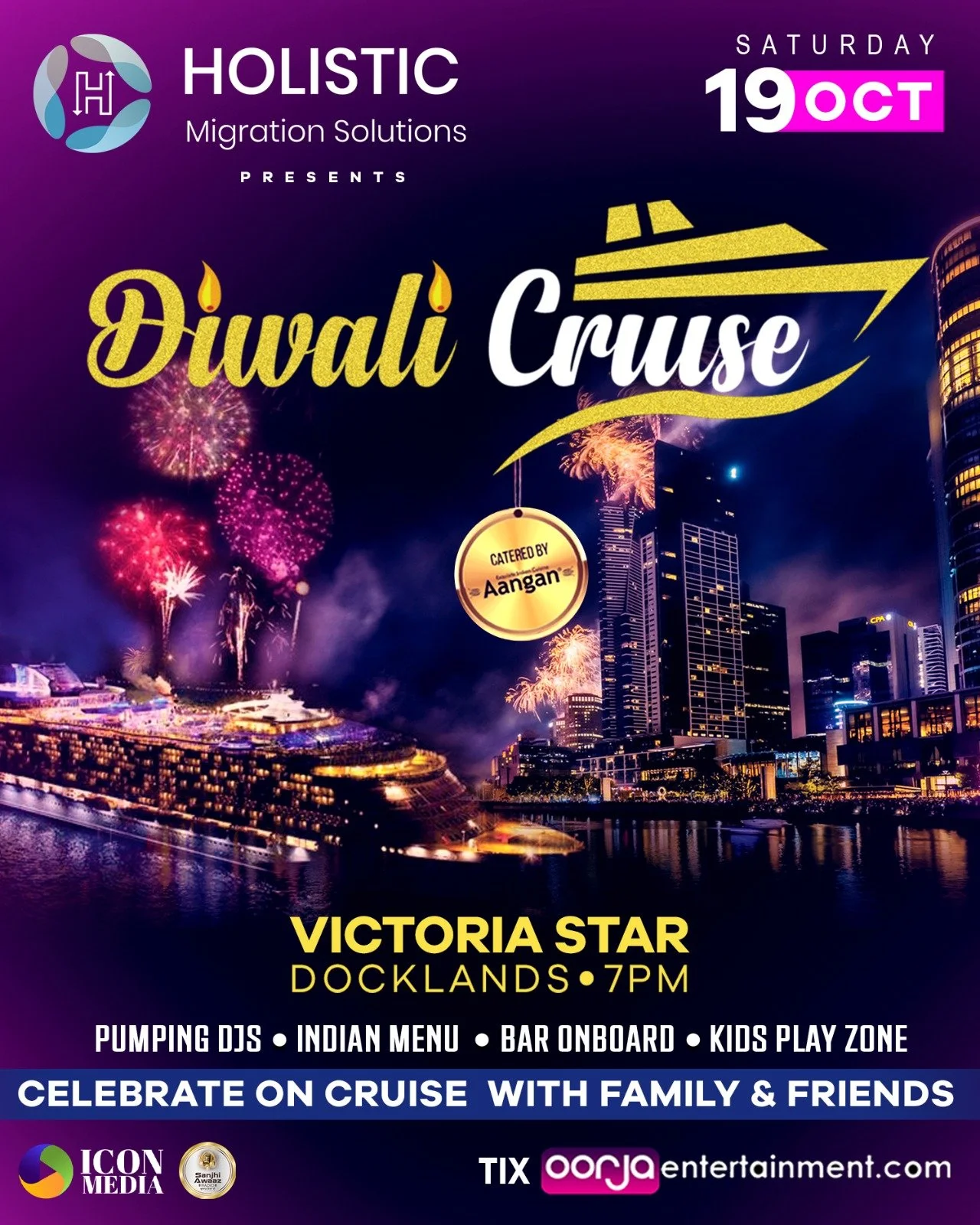 Diwali Cruise - 19 Oct @Docklands 