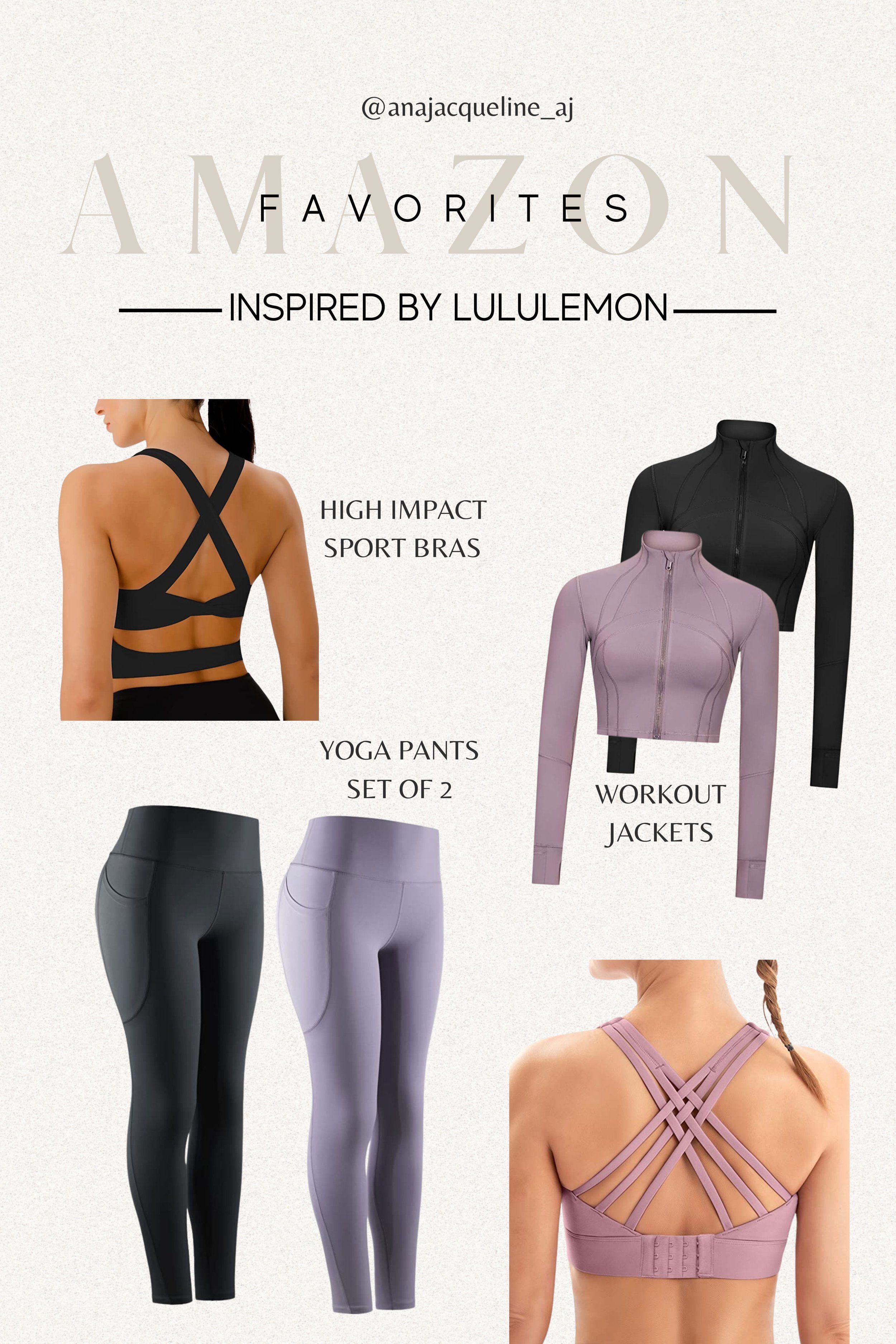 Gym Sets: Lululemon Inspired — Ana Jacqueline - Latina Mom