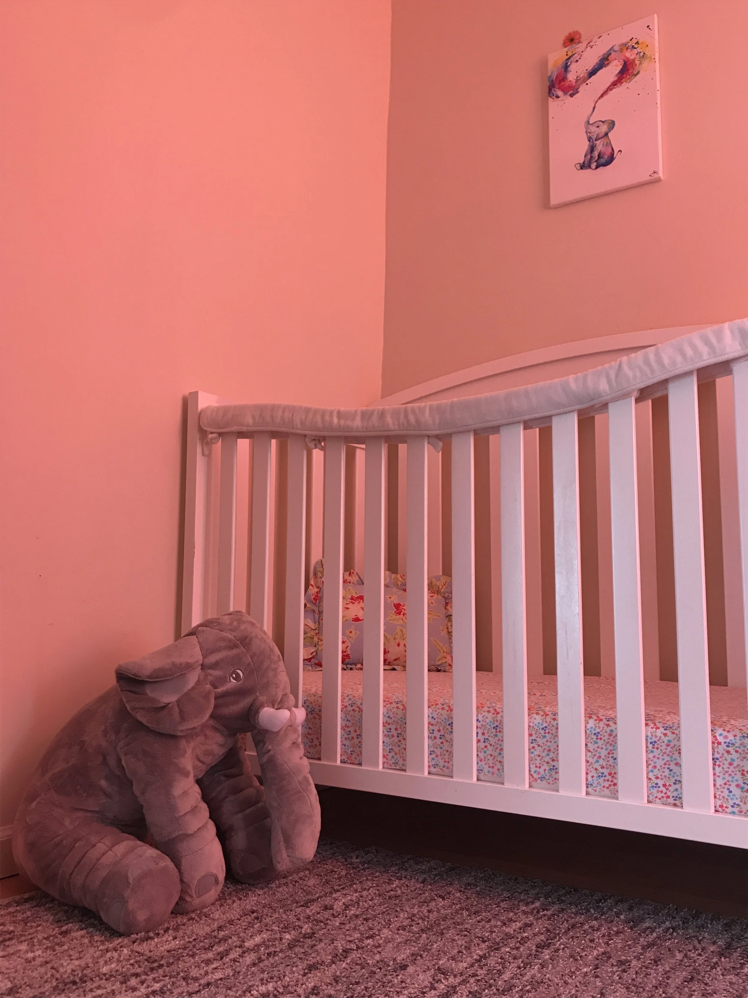 Boho Floral Elephant Baby-Shower + Nursery