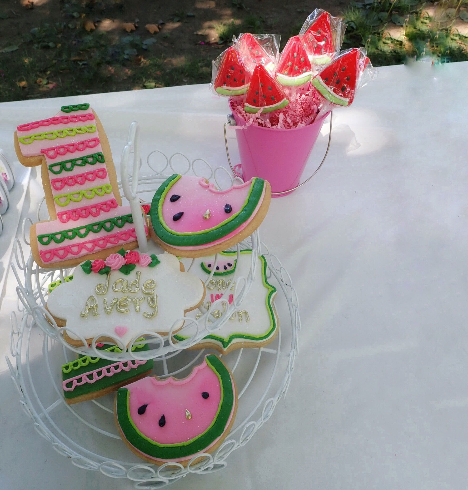 One In Melon cookies | One In A Melon Birthday | One In A Melon | Watermelon Birthday Party | Girl First Birthday | One In A Melon goodie bags | watermelon birthday | #oneinamelon
