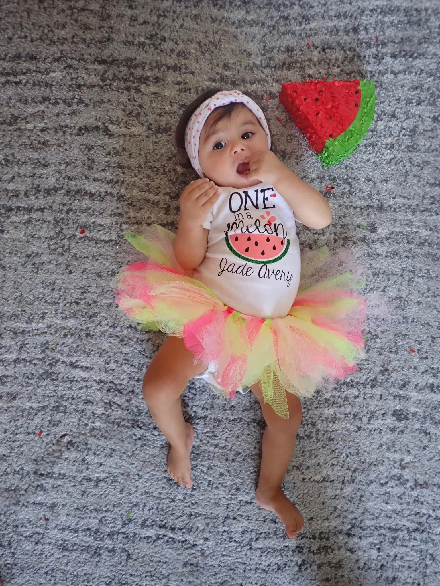 watermelon first birthday outfit
