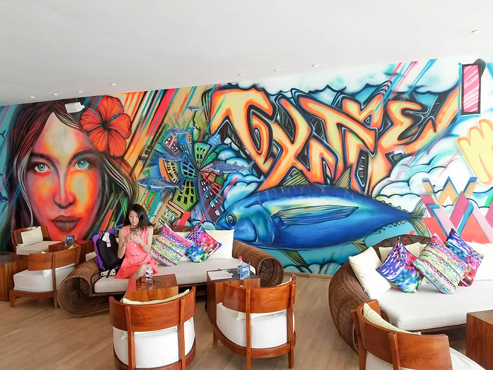 W Maldives Seaplane Airport waiting room.jpg