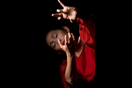IMAGE - Black and white portrait of artist Dohee Lee. Photo by Jason Lew.