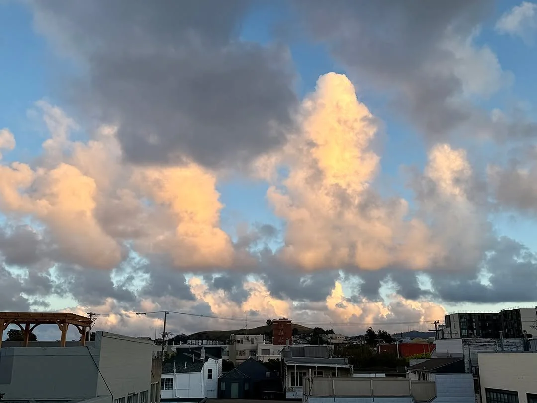 Epic clouds over Bernal Hill from a Shotwell Street rooftop on Monday.

#​clouds #shotwellstreet #missiondistrict