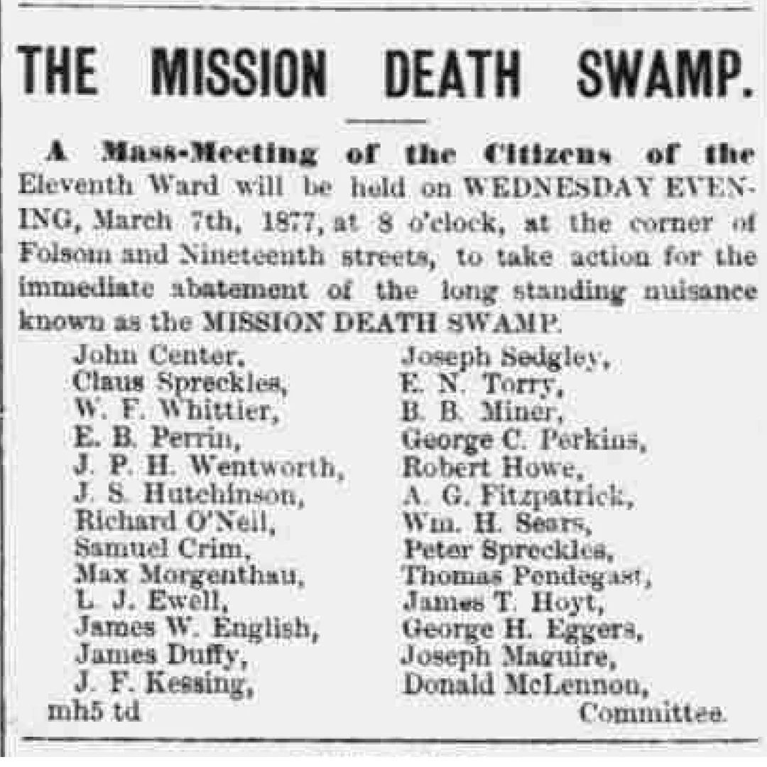 The Mission Death Swamp: A Historical Walking Tour