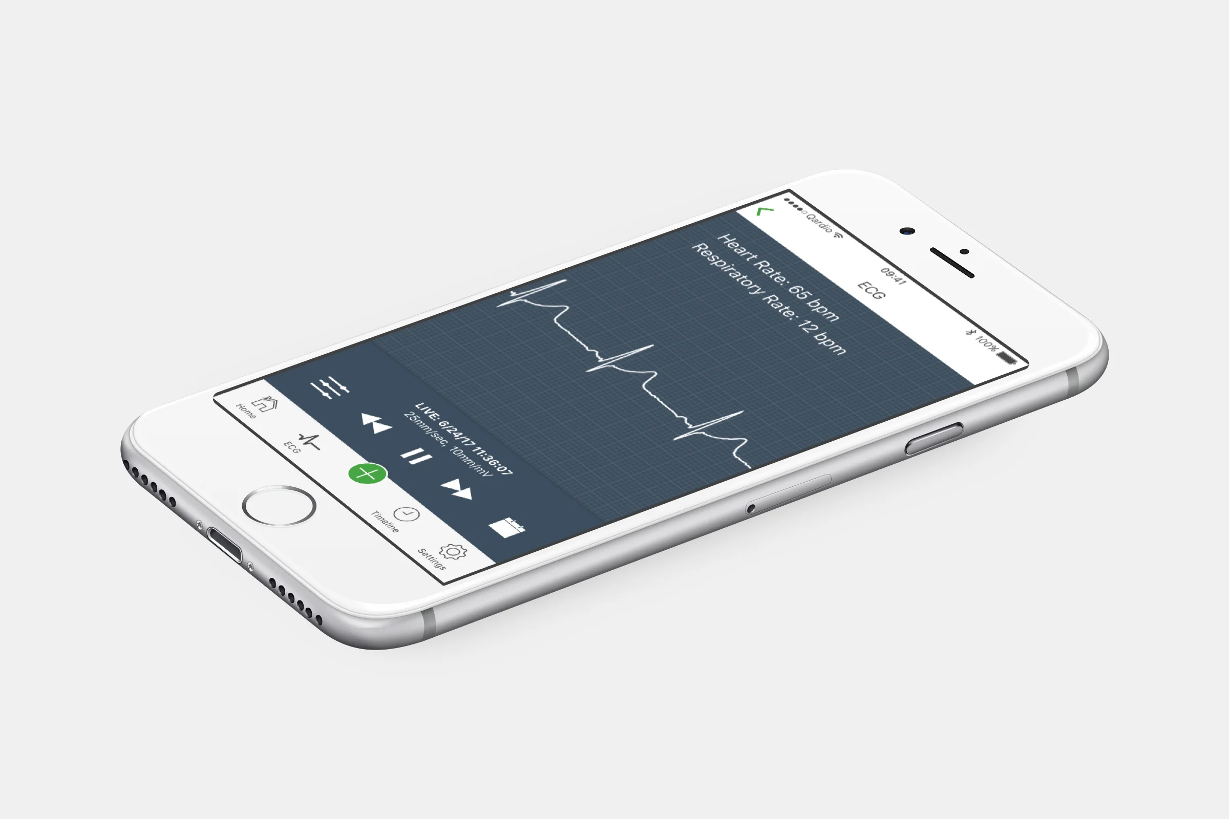 QardioCore tracks over 20,000 data points.