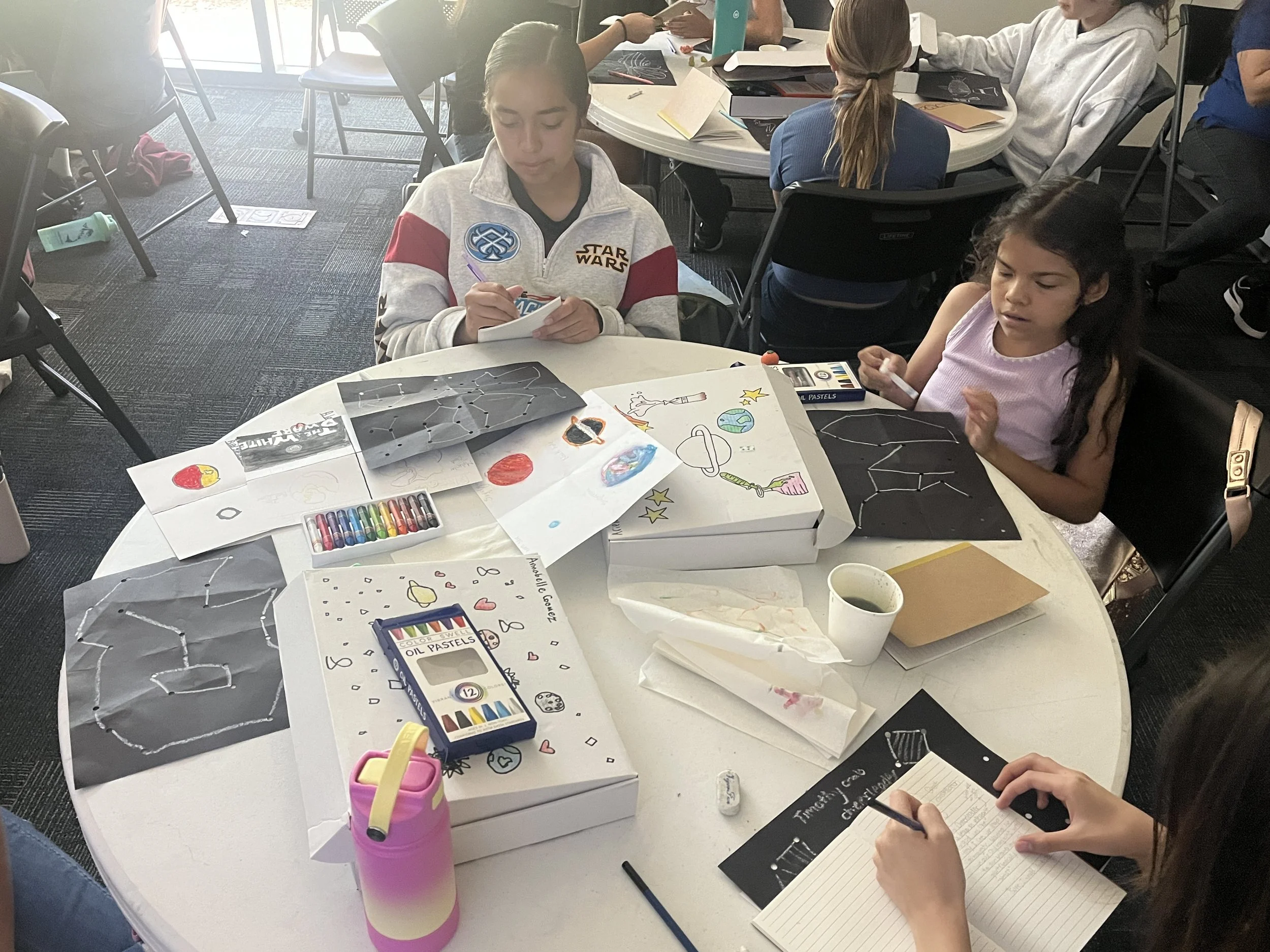 Creating constellations and writing stories about them