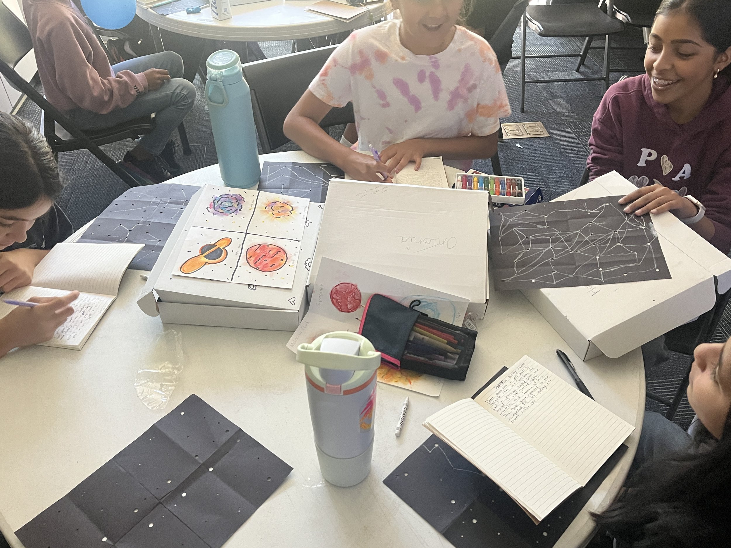 Creating constellations and writing stories about them