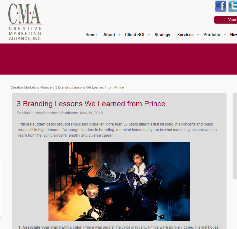Note step #1 in at the bottom of this screenshot: "Associate your brand with a color." #Mindblown