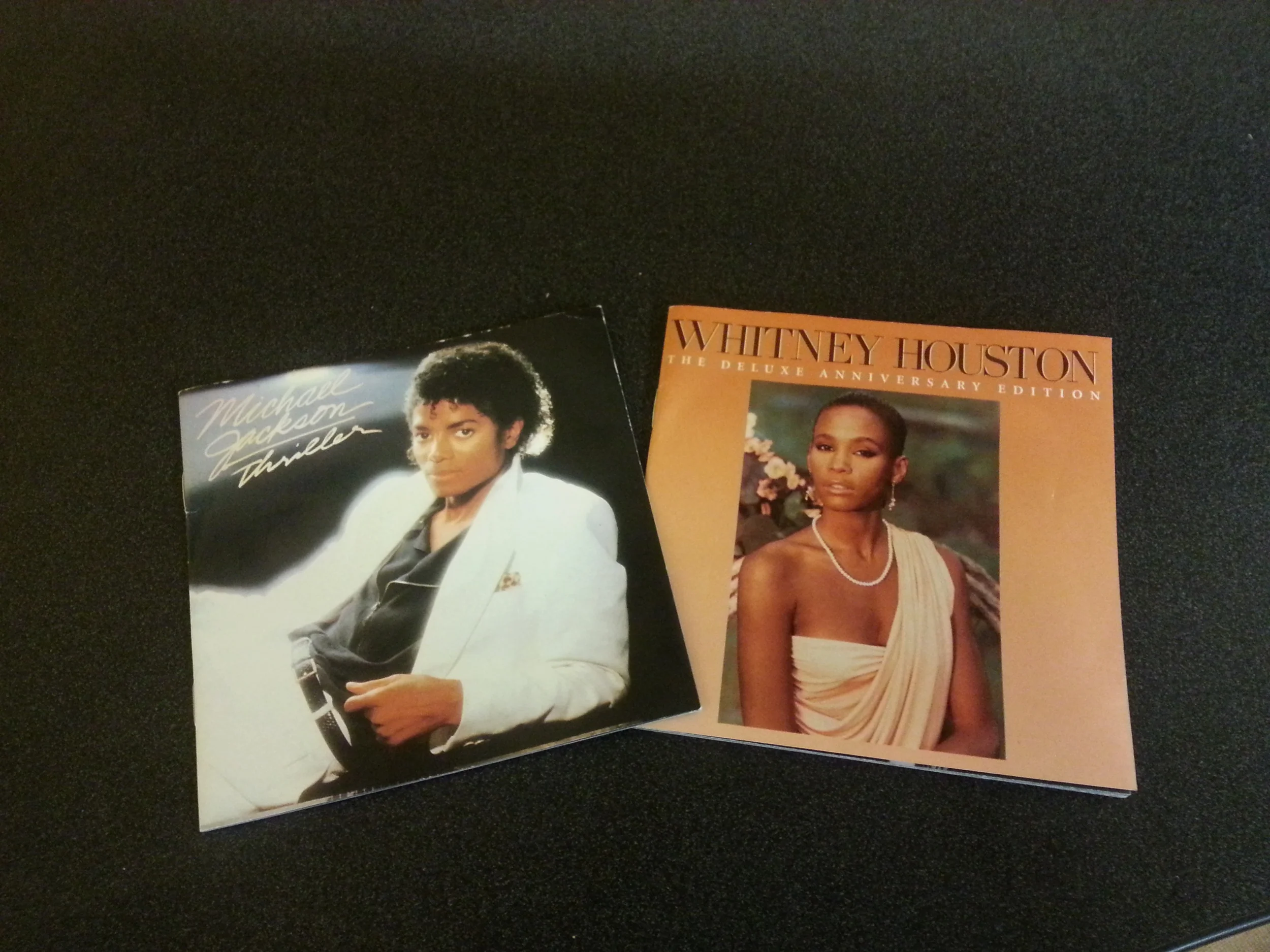 Thriller cover Copyright © 1982, 2001 MJJ Productions/Epic. Whitney Houston cover Copyright © 1985, 2010, RCA/JIVE label group.