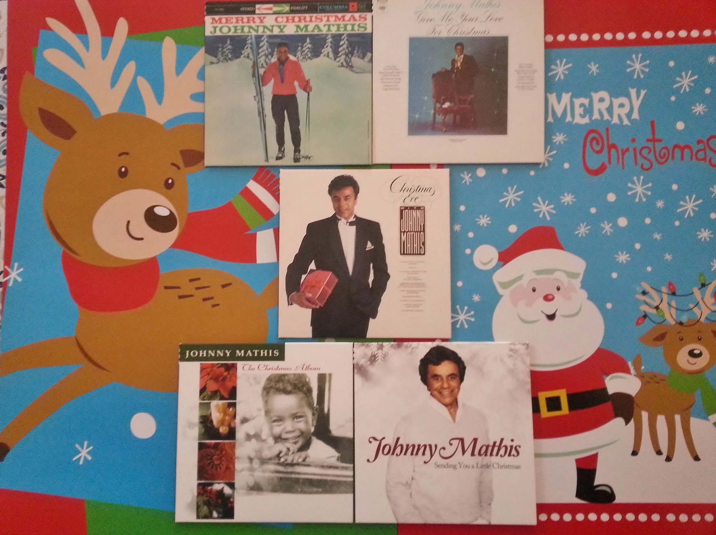 Johnny Mathis has recorded five Christmas albums for Columbia and one for Mercury. He is the undisputed King of Christmas among popular vocalists.