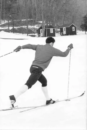 Like his father and with memories of the Telemark Ski Club of the 1930s, Walter Williams brought back ski jumping and cross-country racing with the establishment of the Rosedale Nordic Ski Club in the 1960s. (RNSC photo)
