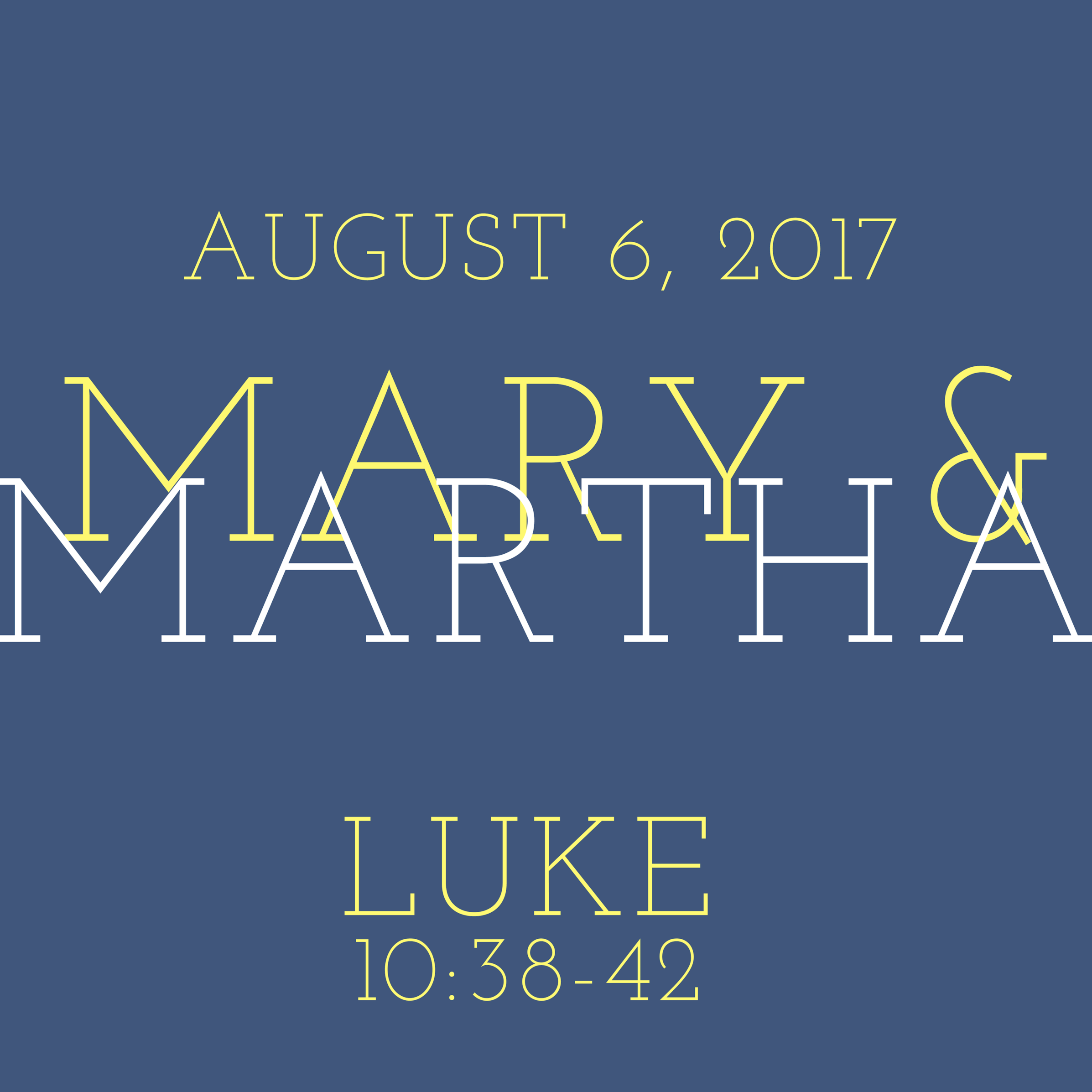 Luke 10:38-42