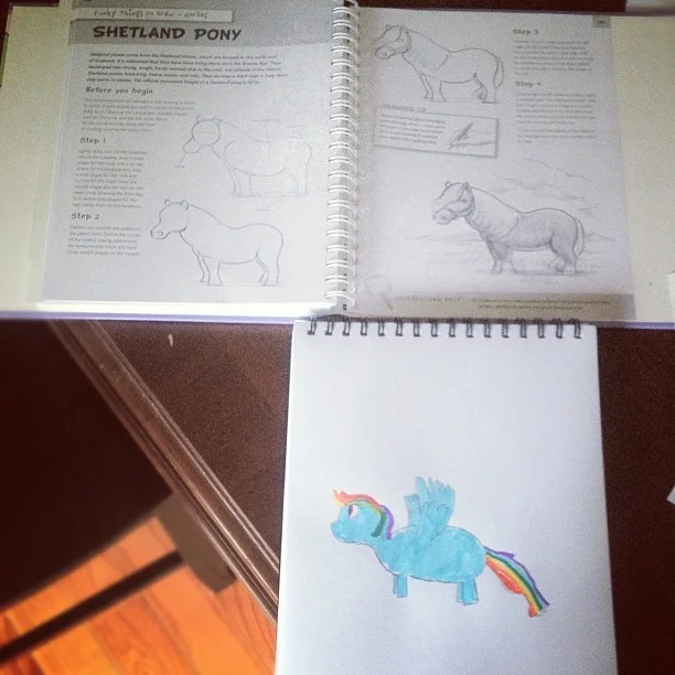 My Little Shetland Pony...? (age 7)