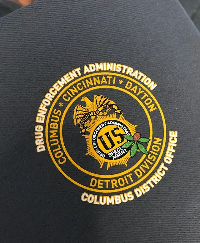 Shirts for the Columbus DEA. No detail is too tough for us to handle!