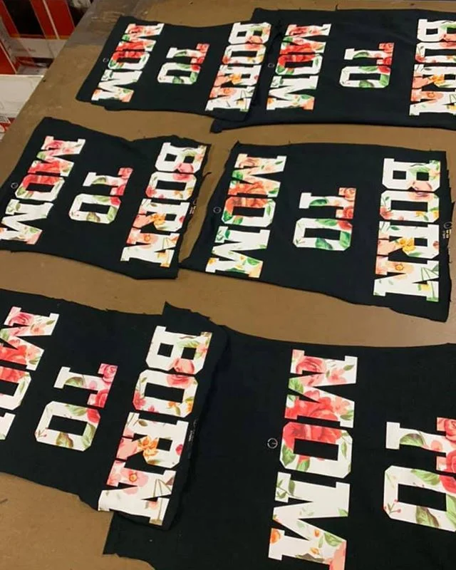 Four color process print with multiple test prints. Each with different print settings to ensure we have the best possible print. #qualitywillalwaysbeour#1concern