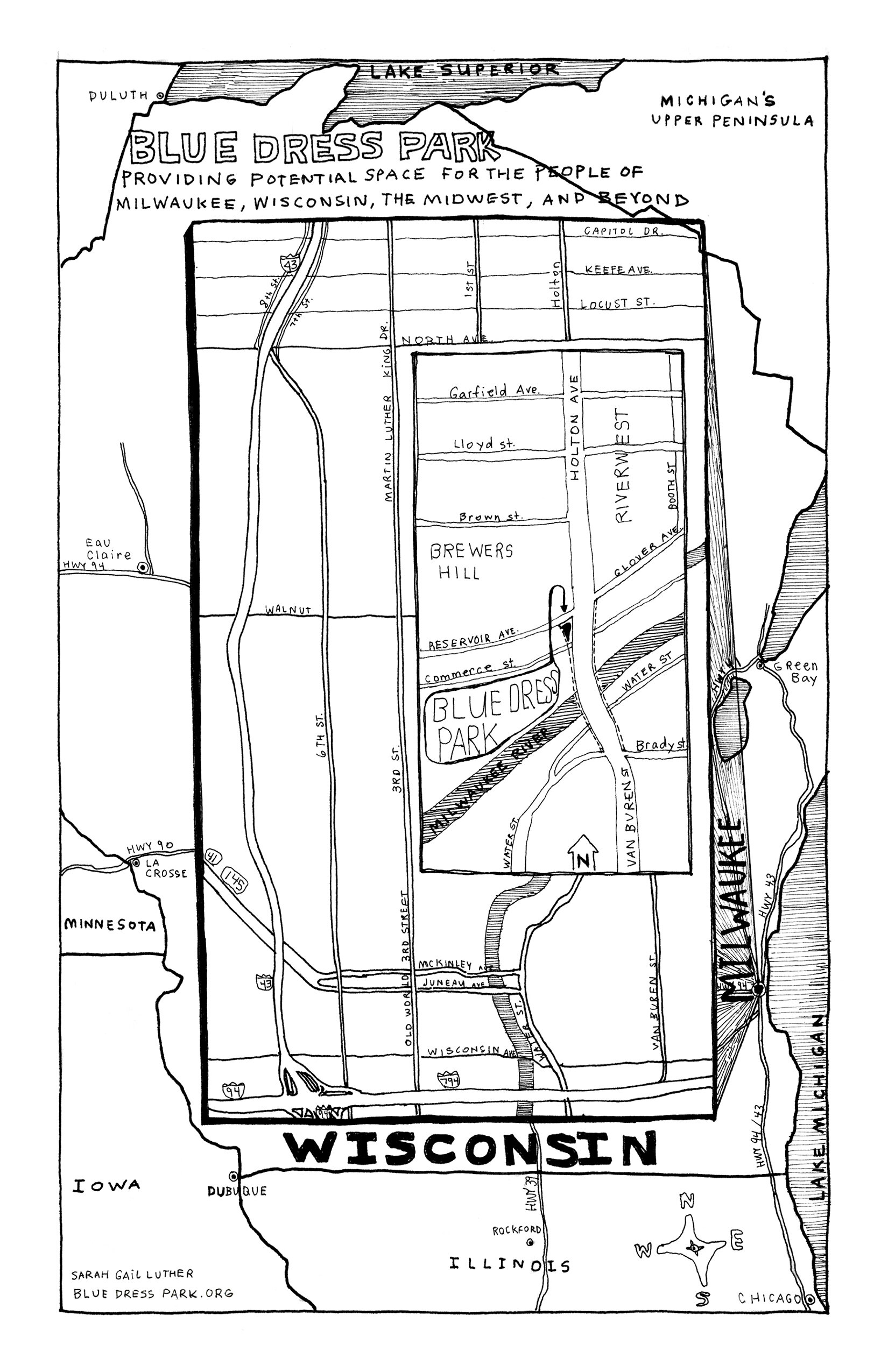 Blue Dress Park Map