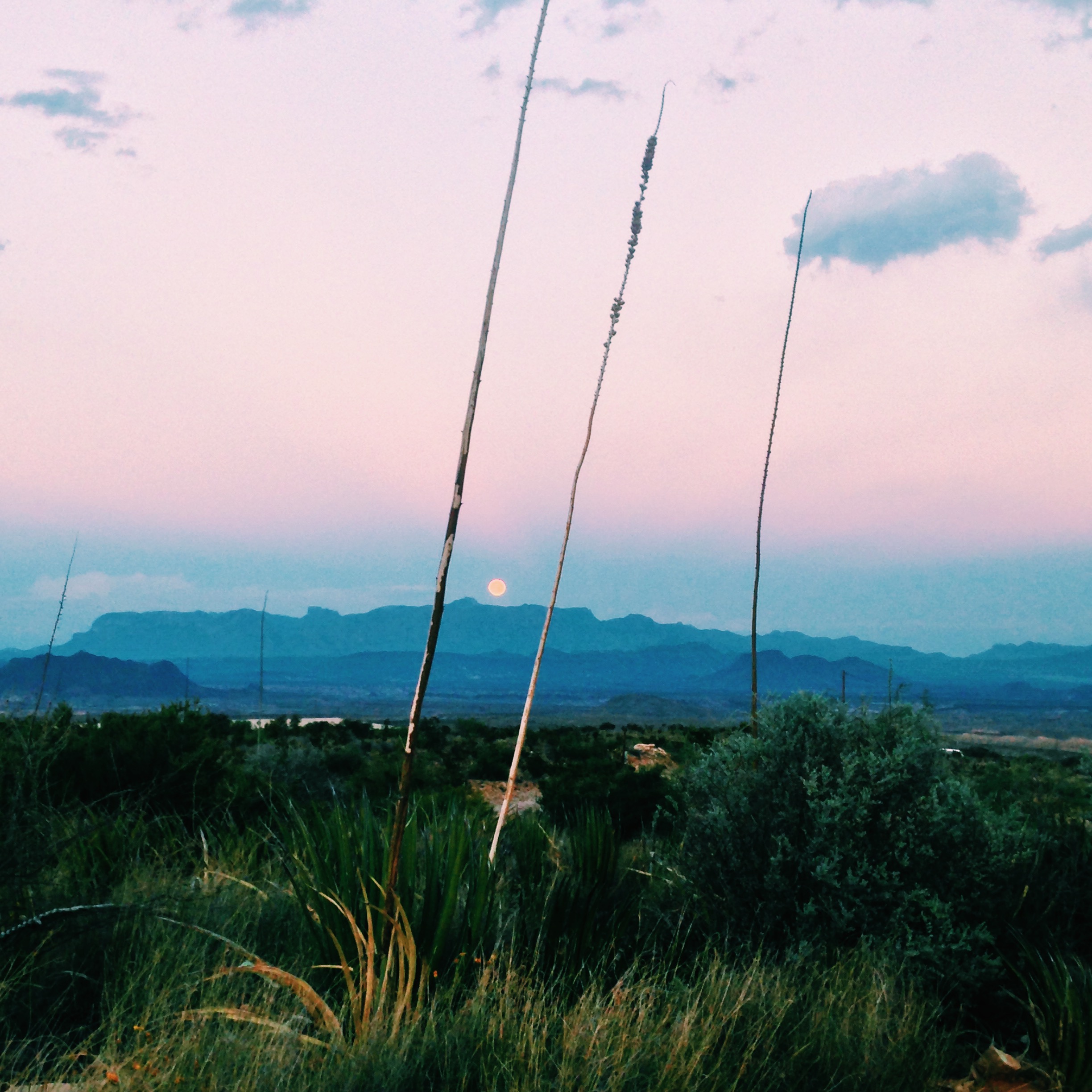 Moonrise and Views from Terlingua Watertower