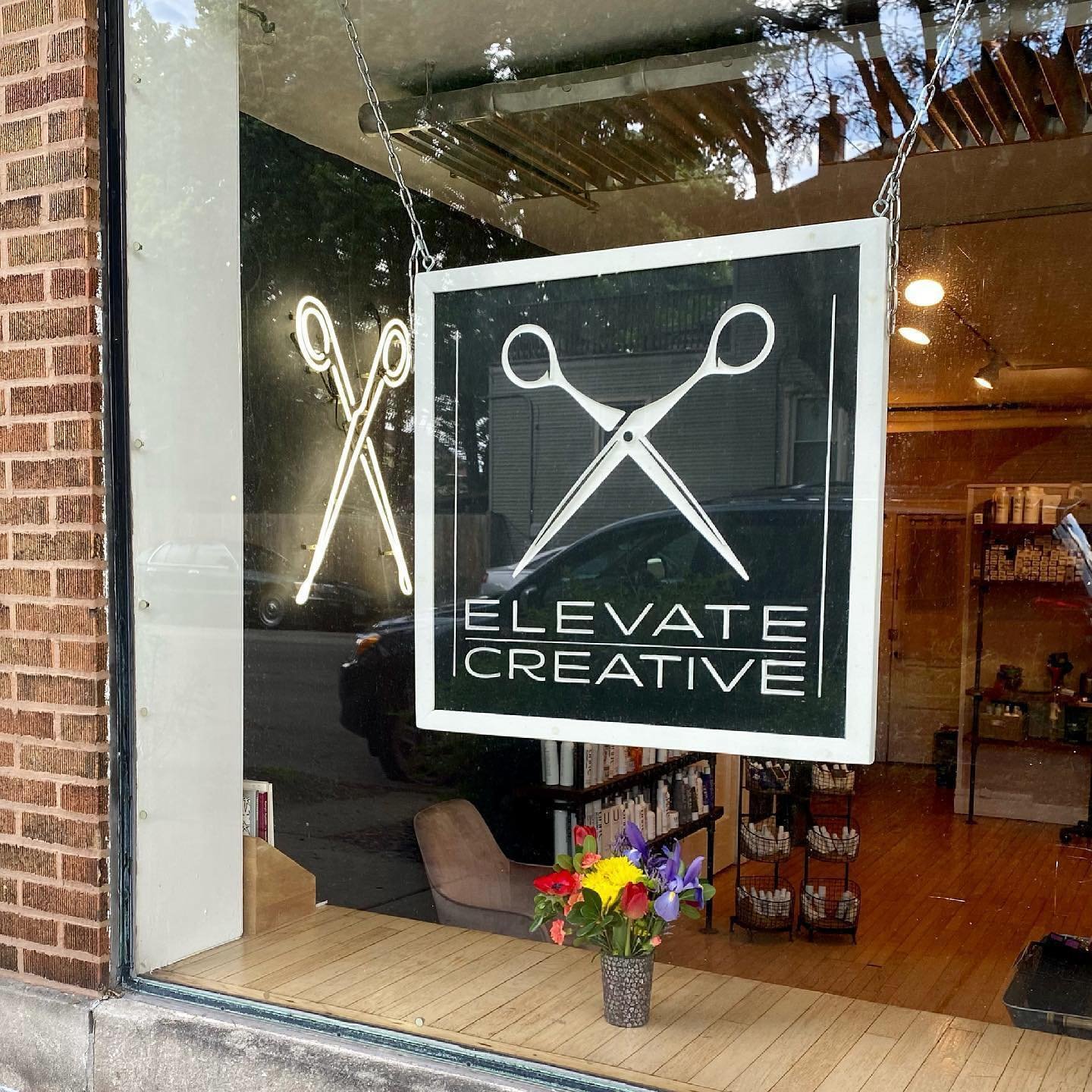 Happy Ninth Birthday to Elevate! She&rsquo;s a big girl now. Katie, Ashley, Renee and I thank YOU for your continued support. And I thank THEM for being an amazing part of our micro-team. Cheers to 9 years! 
#oakpark
#oakparkil 
#womanownedbusiness 
