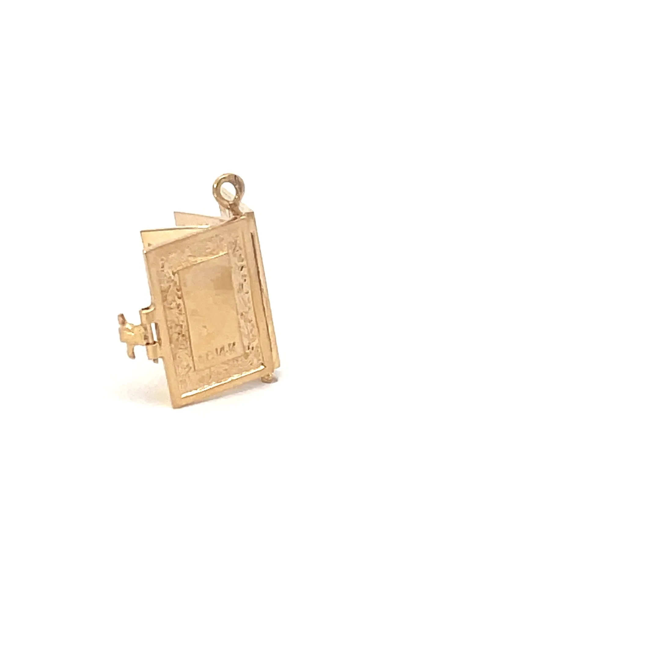 Gold Holy Bible Charm — Cresalia Jewelers