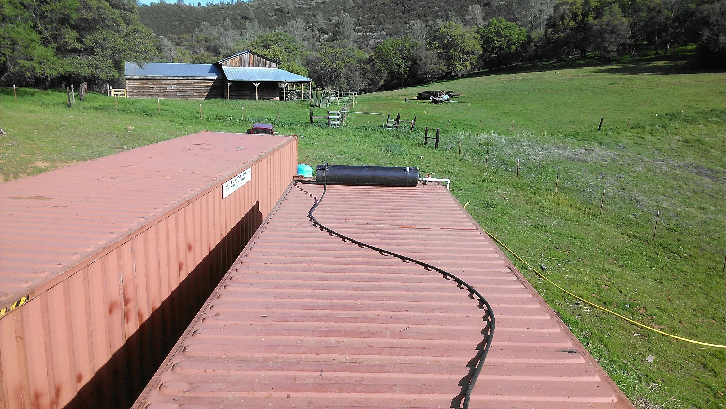 Simple as solar hot water gets.
