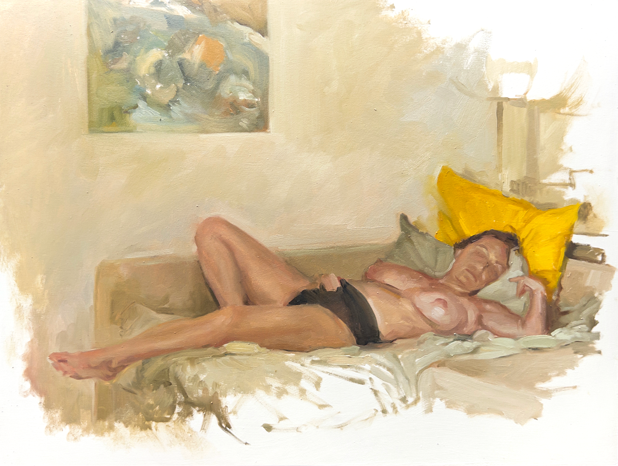 Achaques
 

 Oil on wood, 40×53 cm. 2025 