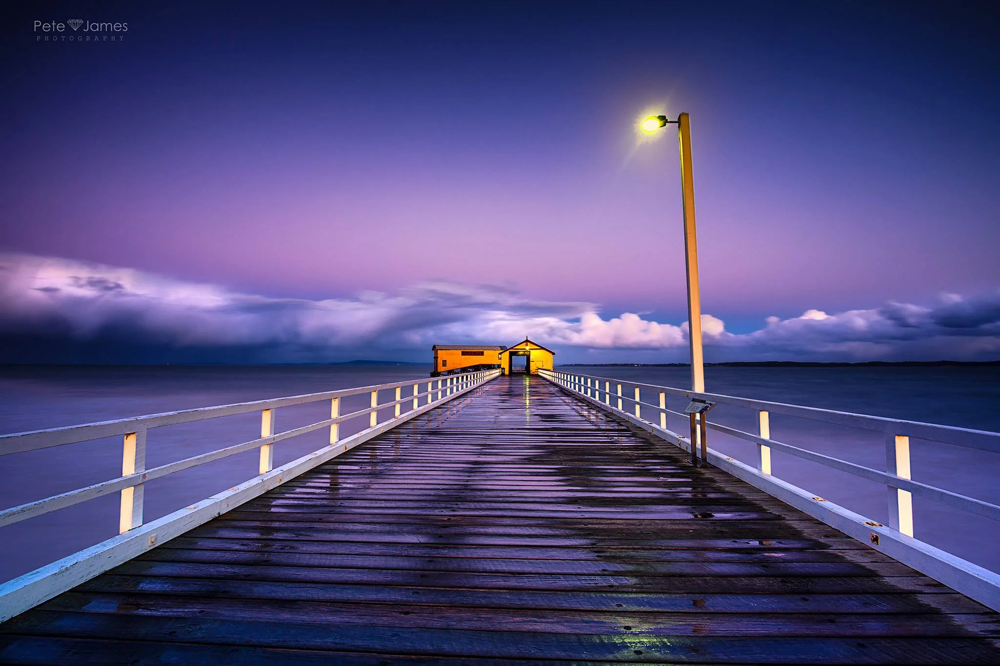 Purple hue pier