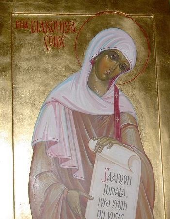 Saint Phoebe the Deaconess at Cenchreae near Corinth