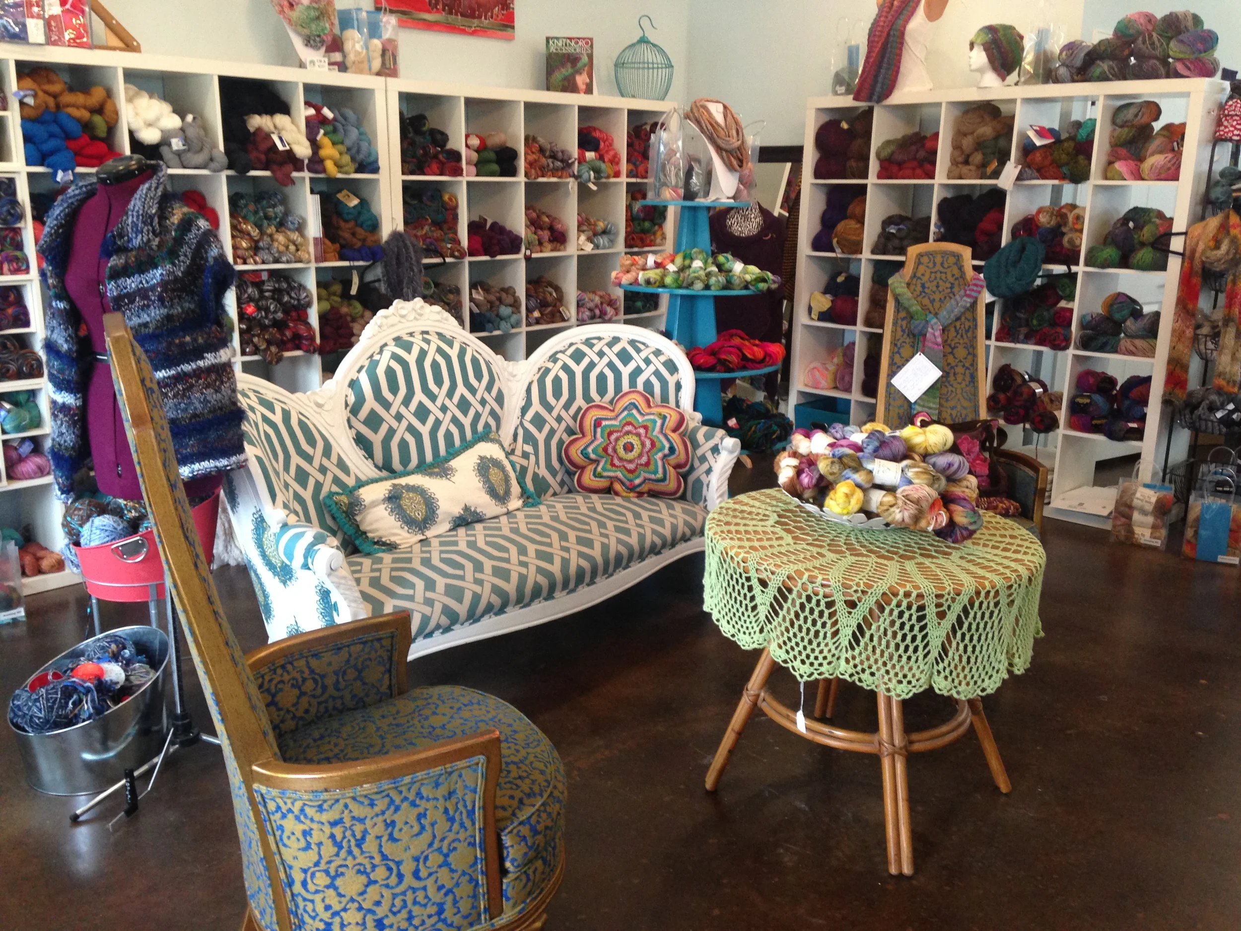 View of the relaxing area in Lucky Ewe.