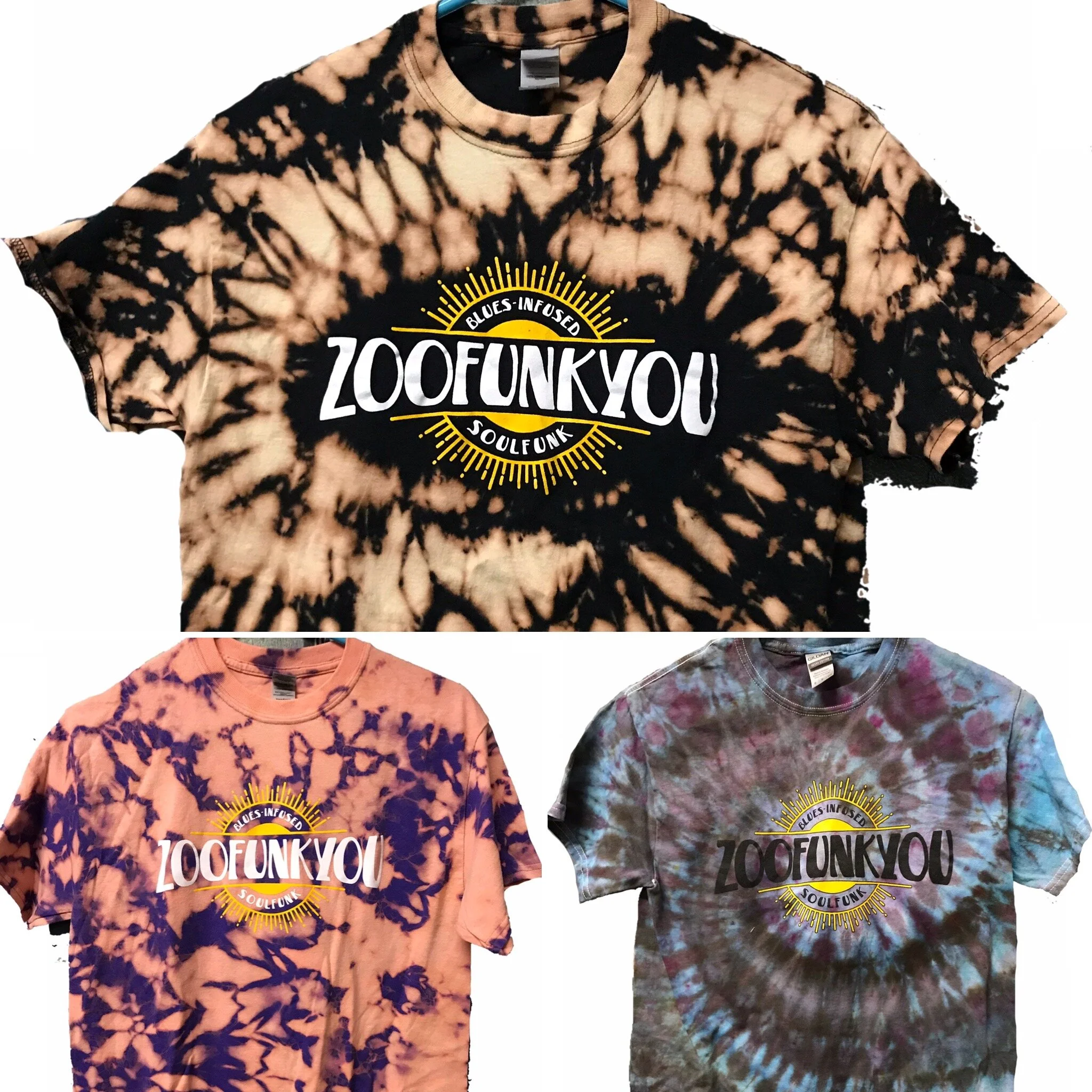 Tie Dye/Bleached Gumption T-Shirts