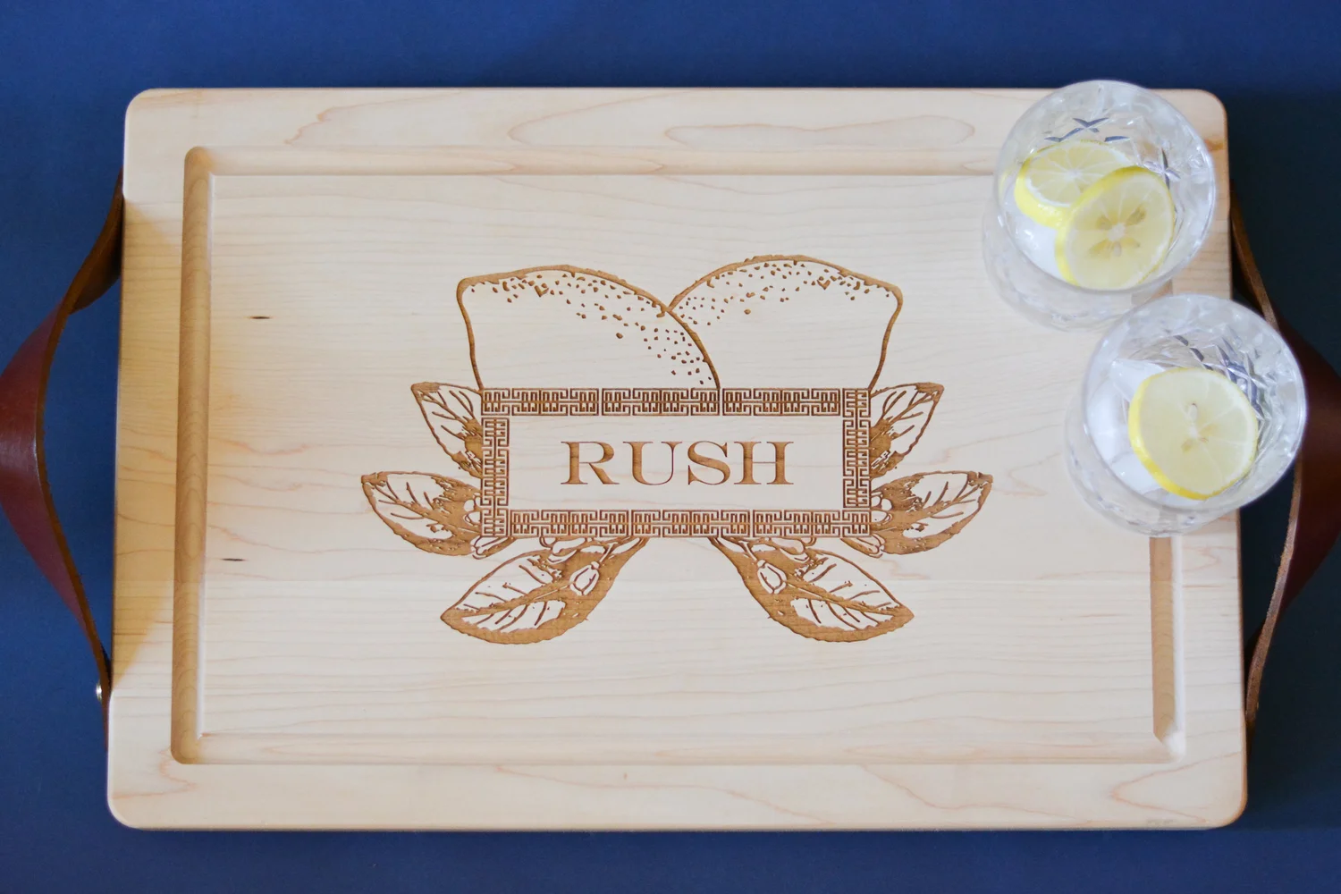 18x12 Rectangle Maple Personalized Cutting Board Katy Michele Designs