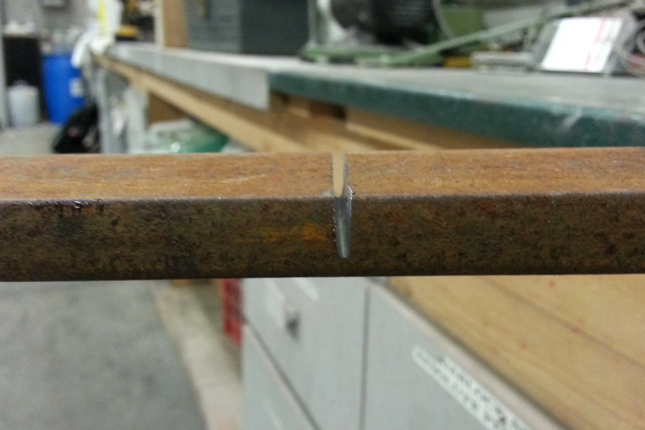 Cuts like this were the only way to ensure that we'd get accurate bends