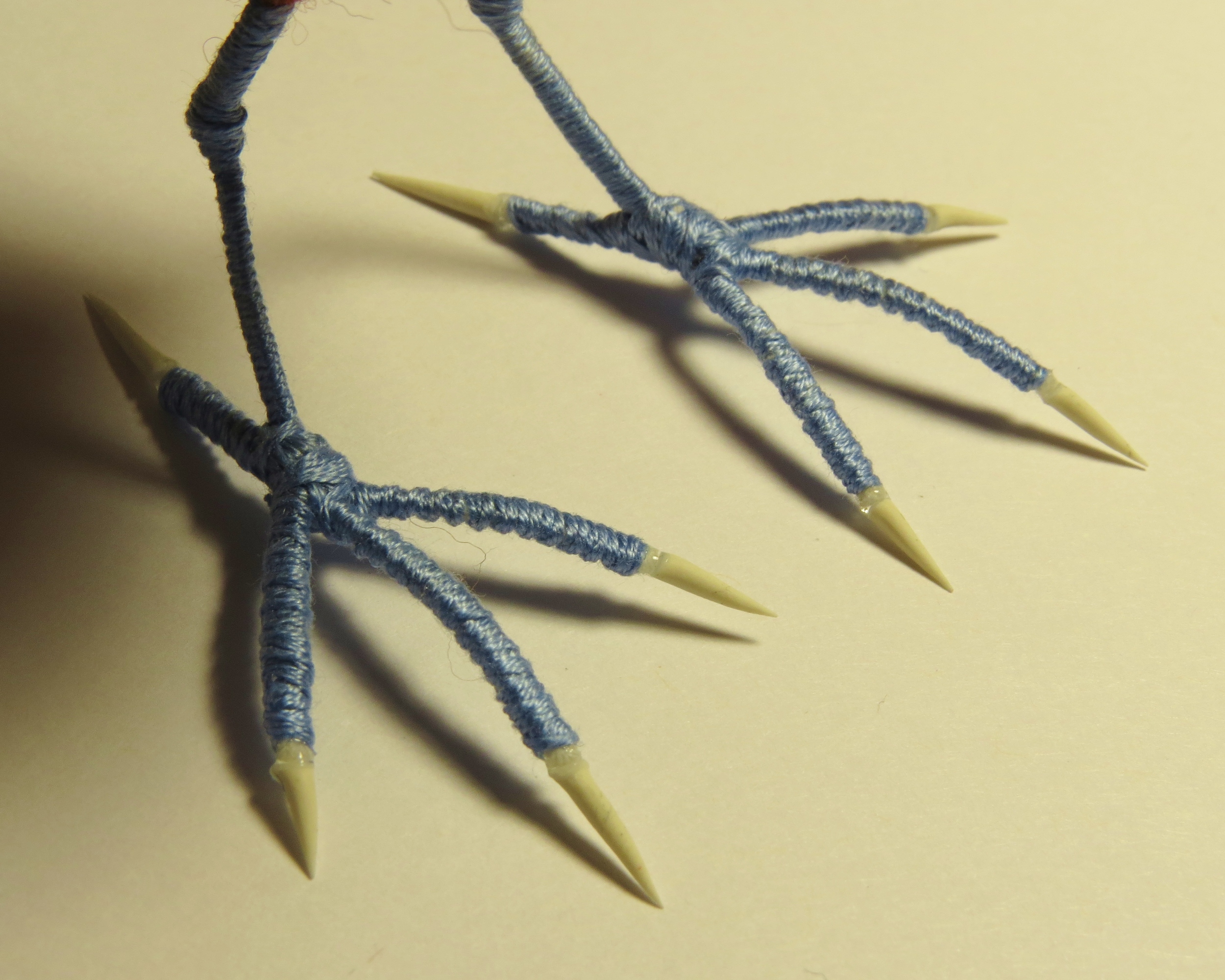21. Go around and attach all the claws. This part is tedious, but the results are worth it!