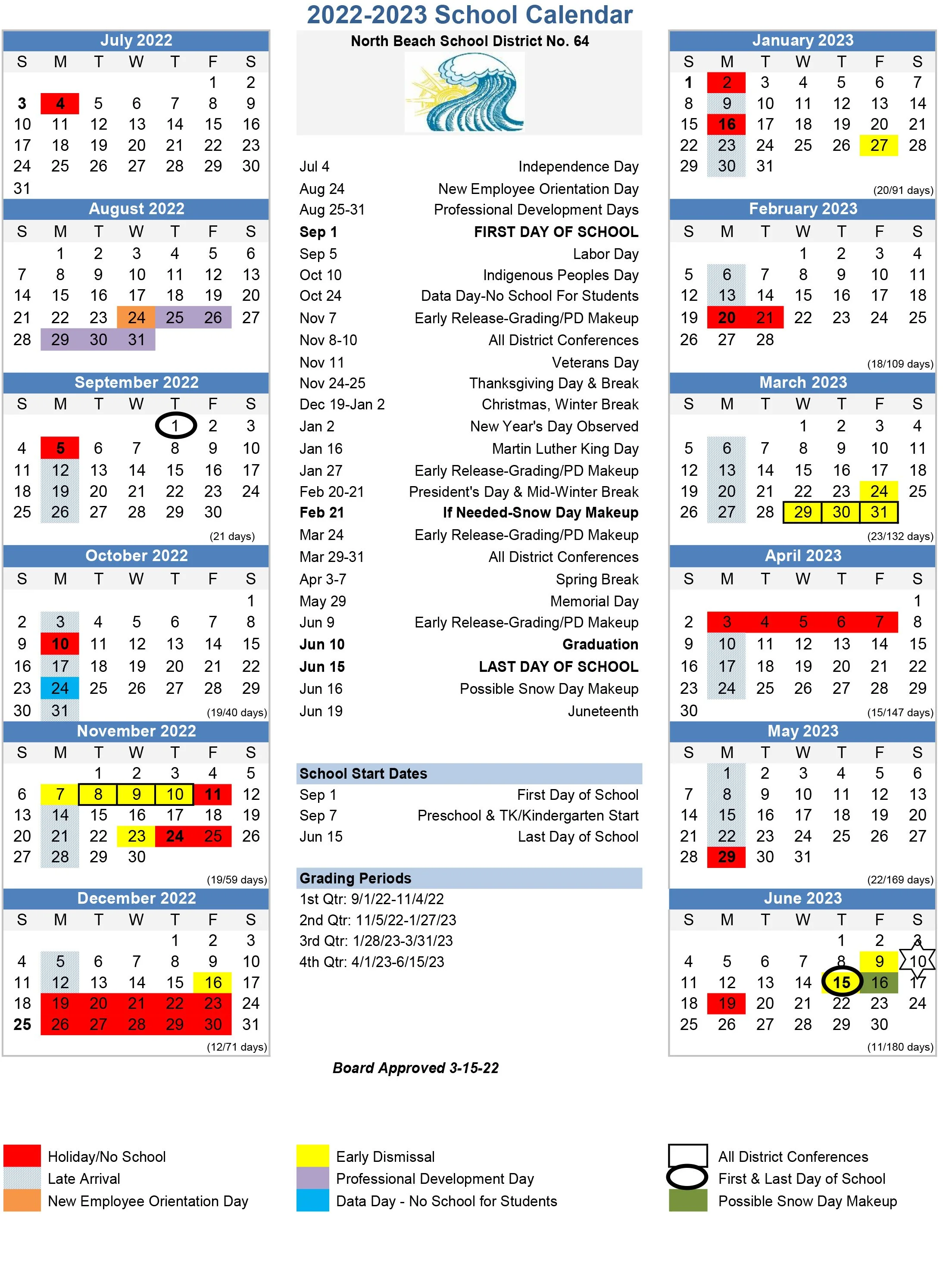 Calendar — North Coast Montessori
