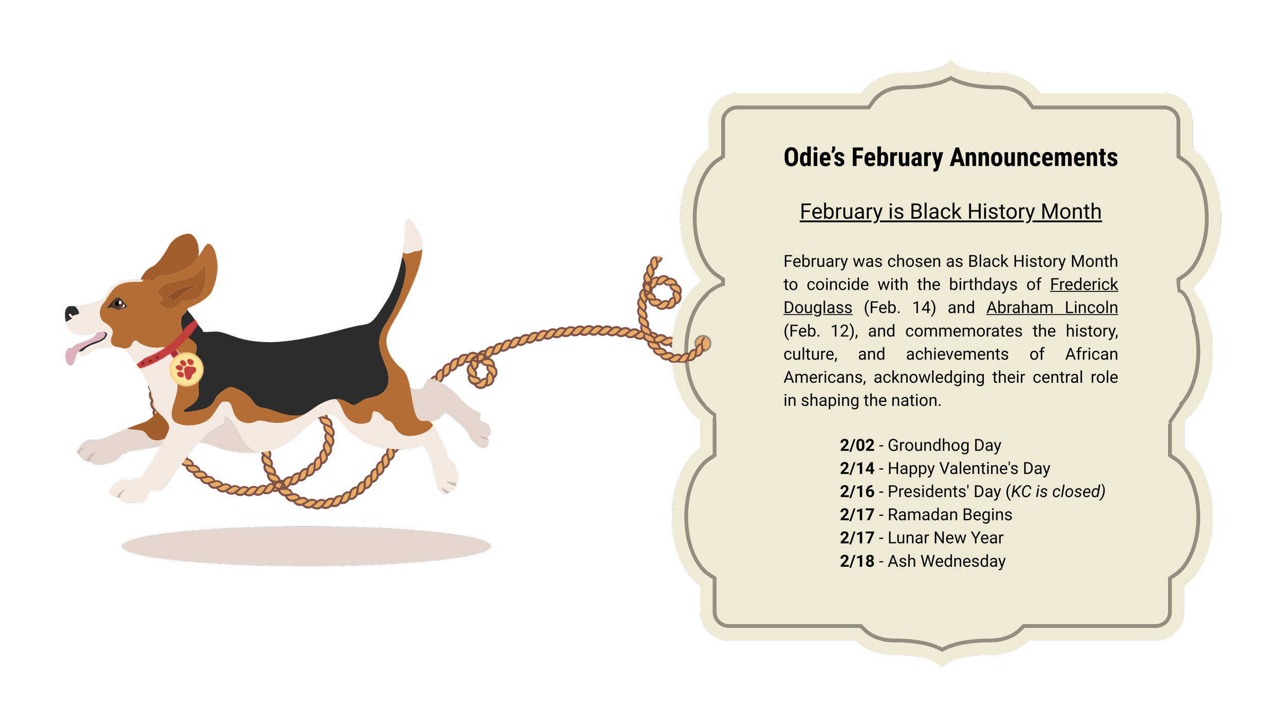 Odie's February Celebrations
